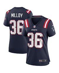 Women's Nike Lawyer Milloy Navy New England Patriots Game Retired Player Jersey