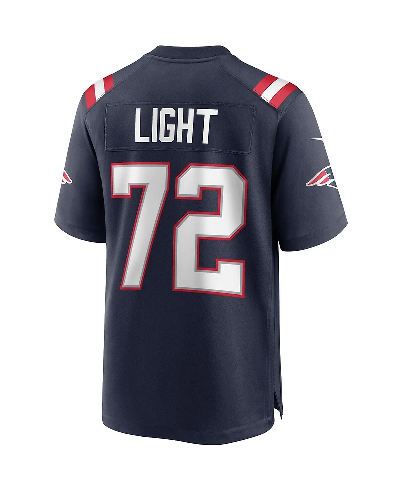 Men's Nike Matt Light Navy New England Patriots Game Retired Player Jersey