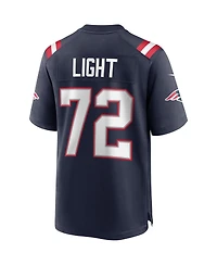 Men's Nike Matt Light Navy New England Patriots Game Retired Player Jersey