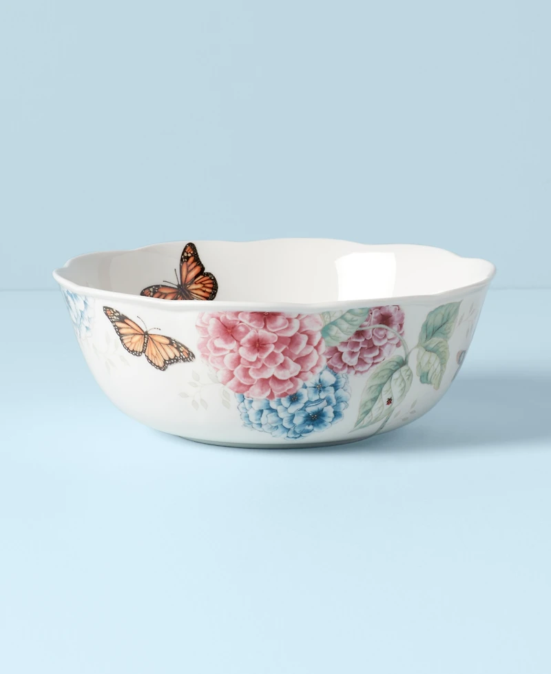 Lenox Butterfly Meadow Hydrangea Serving Bowl, 10"