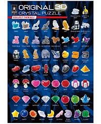 Bepuzzled 3D Crystal Bird Puzzle Set, 48 Pieces