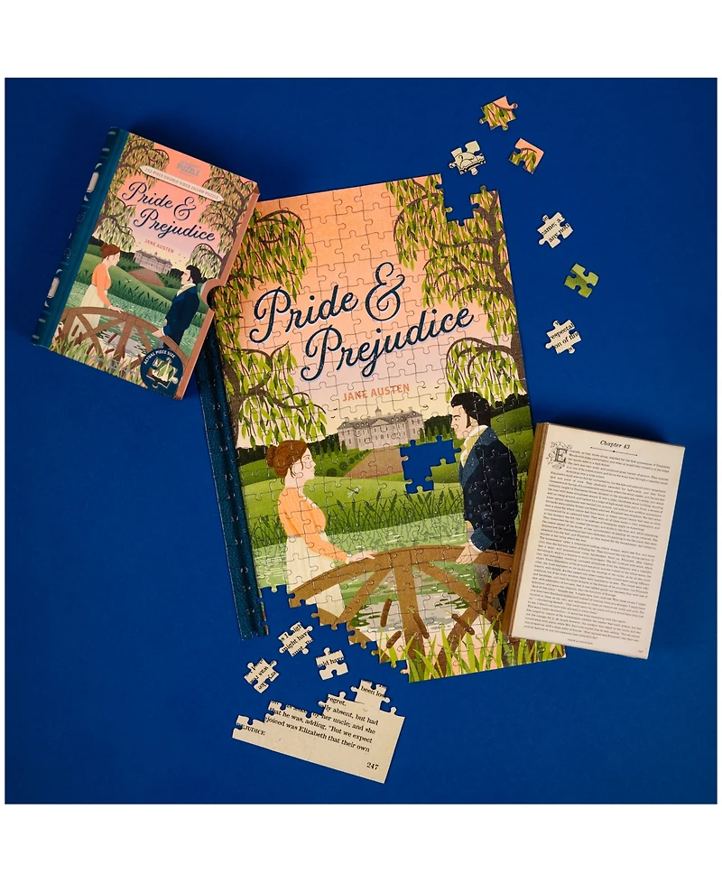 Professor Puzzle Jane Austen's Pride Prejudice Double-Sided Jigsaw Puzzle Set, 252 Pieces