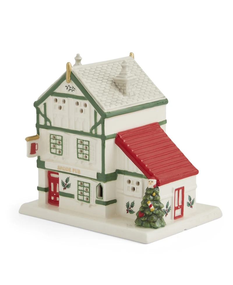 Spode Christmas Tree Lighted House Figurine