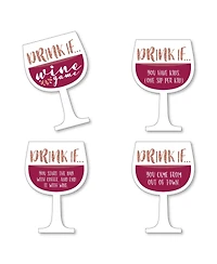 Drink If Game - But First, Wine - Wine Tasting Party Game - 24 Count