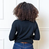 Hope & Henry Women's Long Sleeve Funnel Neck Sweater