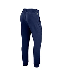 Men's Fanatics Heather Navy Washington Capitals Authentic Pro Road Jogger Sweatpants