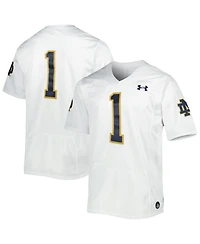 Men's Under Armour #1 White Notre Dame Fighting Irish Premier Limited Jersey
