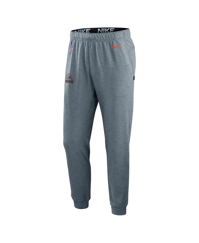 Men's Nike Heather Gray Cleveland Browns Sideline Pop Player Performance Lounge Pants