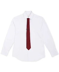 ConStruct Men's Solid Tie & 1-1/2" Tie Bar Set