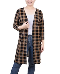 Ny Collection Women's 3/4 Sleeve Knit Cardigan