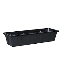 Novelty Polypro Plastic Flower Box Liner, 24 Inches Black