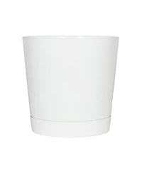 Novelty Full Depth Cylinder Pot, White, 12 Inch