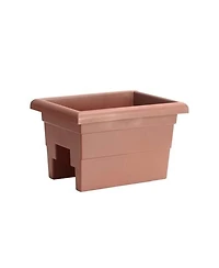 Novelty Countryside Rail Planter Square 26165 Terra Cotta 16 Inch