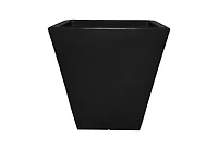 Tusco Products Cosmopolitan Collection Square Planter - Black - 18in