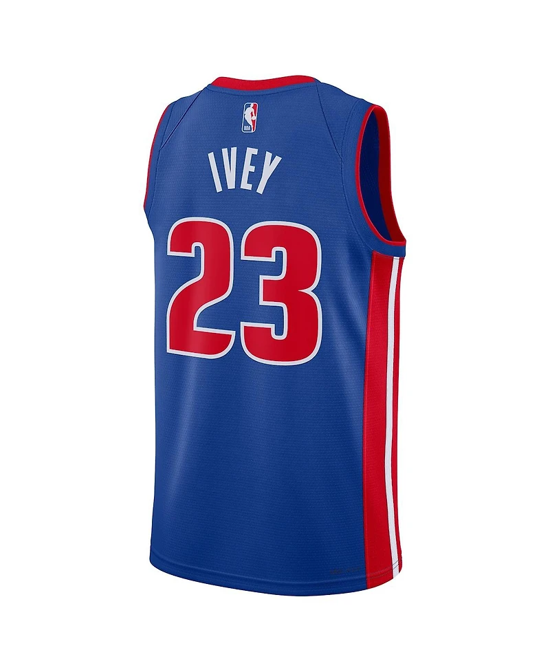 Men's and Women's Nike Jaden Ivey Blue Detroit Pistons 2022 Nba Draft First Round Pick Swingman Jersey - Icon Edition