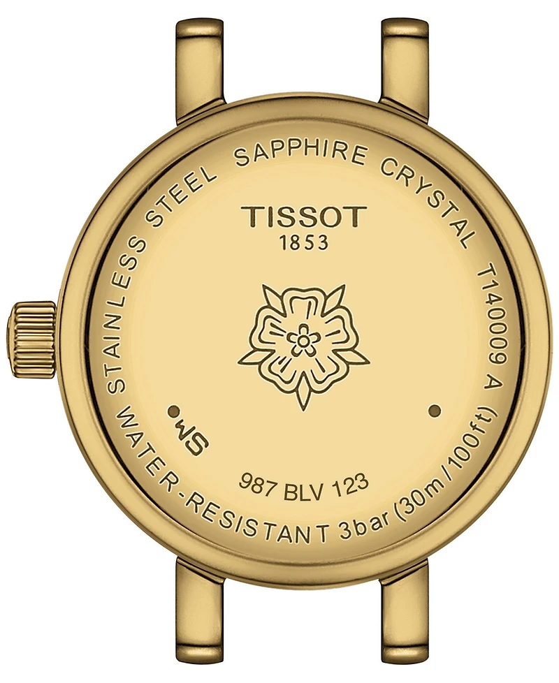 Tissot Women's Swiss Lovely Green Leather Strap Watch 20mm