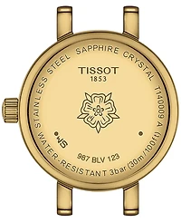 Tissot Women's Swiss Lovely Green Leather Strap Watch 20mm
