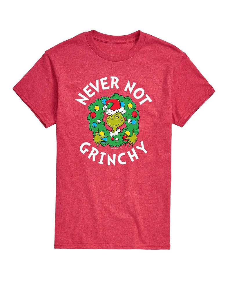 Airwaves Men's Dr. Seuss The Grinch Never Not Grinchy Graphic T-shirt