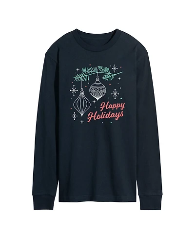 Airwaves Men's Happy Holidays Long Sleeve T-shirt