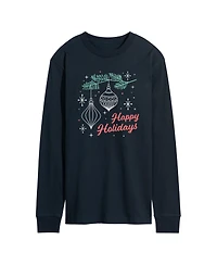 Airwaves Men's Happy Holidays Long Sleeve T-shirt