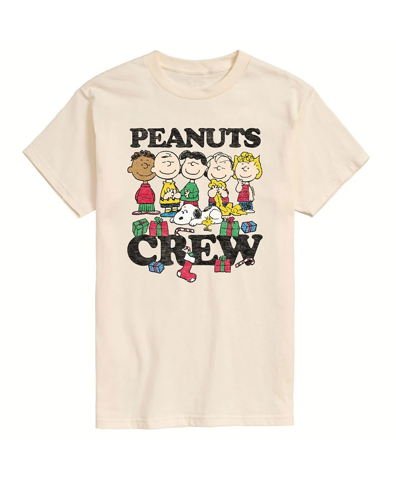 Airwaves Men's Peanuts Crew Short Sleeve T-shirt