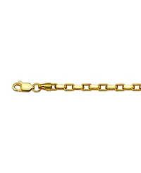 Elongated Box Link 20" Chain Necklace (3mm) in 14k Gold