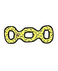 Tuffy Ultimate 3WayTug Yellow Bone, Dog Toy