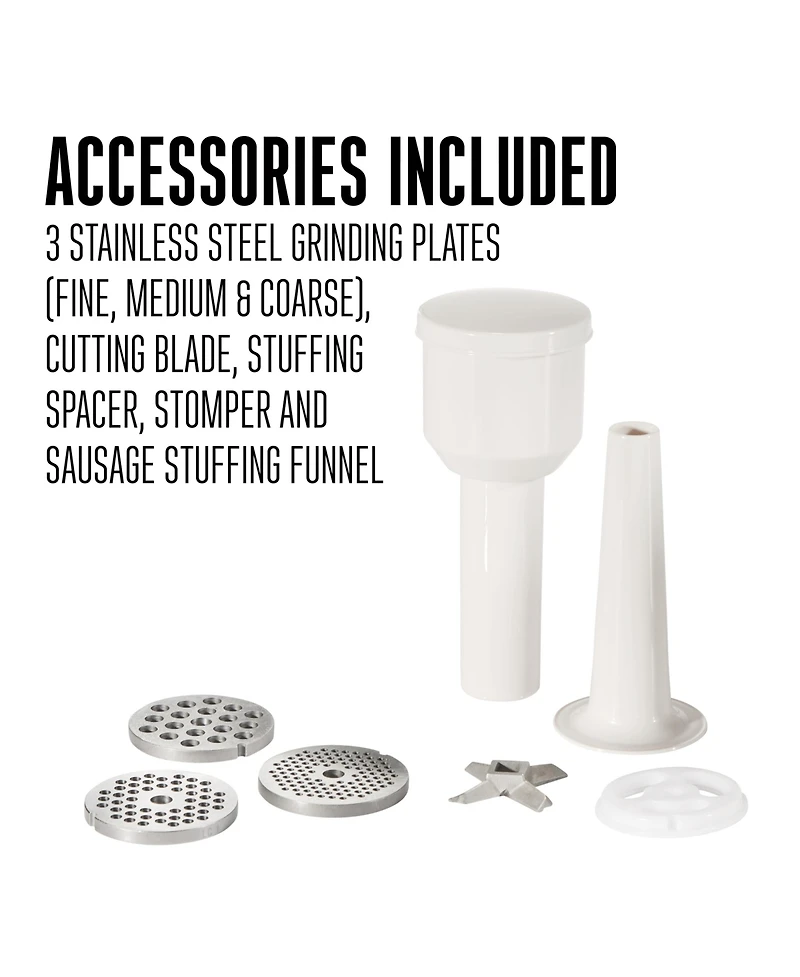 Weston 8 Electric Meat Grinder & Sausage Stuffer - 33-0801-w