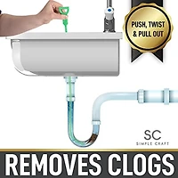 20-Inch Plumbing Snake Drain Clog Remover - 3 Pack