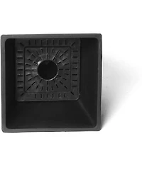 Algreen 17326 Valencia Square Flower Pot Planter 10 Inch Black