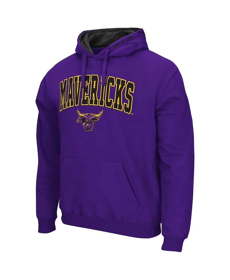 Men's Colosseum Purple Minnesota State University Mankato Isle Pullover Hoodie