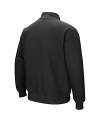 Men's Colosseum Black Texas Longhorns Tortugas Quarter-Zip Sweatshirt