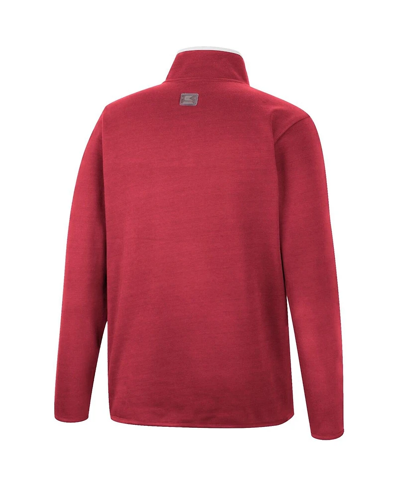 Men's Colosseum Crimson Alabama Tide Rebound Quarter-Snap Jacket