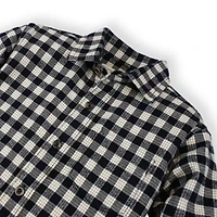 Hope & Henry Baby Boys Organic Cotton Long Sleeve Brushed Flannel Button Down Shirt
