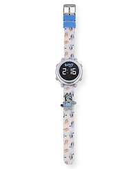 Bluey Unisex White Silicone Strap Led Touchscreen Watch