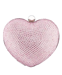 Nina Women's Crystal Heart Minaudiere Bag