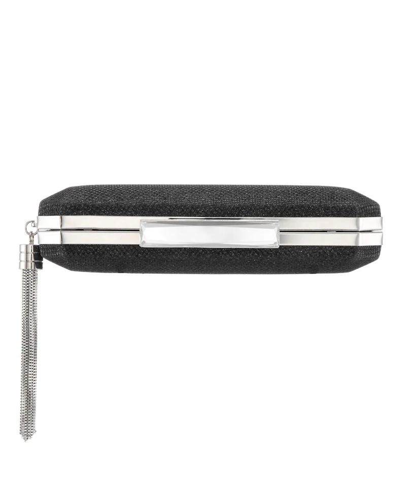 Nina Women's Geometric Minaudiere Bag with Tassle