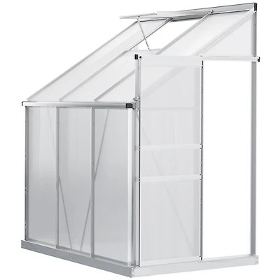 Outsunny 6' x 4' Walk-in house for Outdoor w/ Roof Vent Sliding Door
