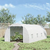 Outsunny 20x10x7ft Heavy Duty Walk-in house Outdoor Plant Vegetables Grow