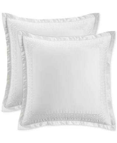 Hotel Collection Chain Links Embroidery 100% Pima Cotton 2-Pc. Sham Set, Euro, Exclusively at Macy's
