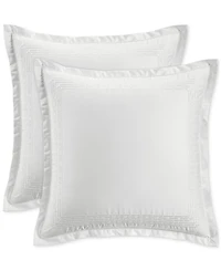 Hotel Collection Chain Links Embroidery 100% Pima Cotton 2-Pc. Sham Set, Euro, Exclusively at Macy's