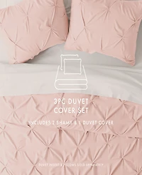 ienjoy Home Ultra Soft 3-Pc. Pinch Pleat Duvet Cover Set, Full/Queen