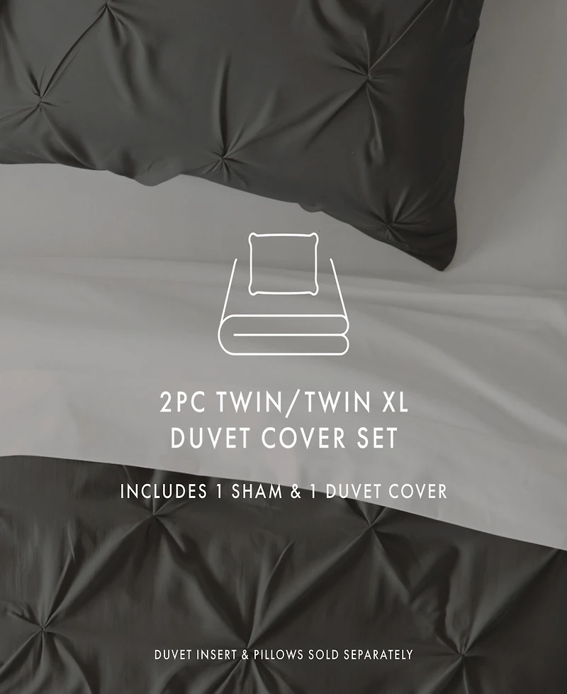 ienjoy Home Ultra Soft 2-Pc. Pinch Pleat Duvet Cover Set, Twin/Twin Xl