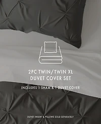 ienjoy Home Ultra Soft 2-Pc. Pinch Pleat Duvet Cover Set, Twin/Twin Xl