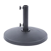 9 Ft Outdoor Patio Market Table Umbrella with Round Resin Base