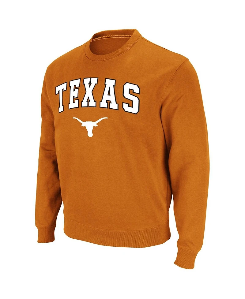 Colosseum Men's Texas Longhorns Arch & Logo Pullover Sweatshirt