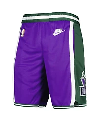 Men's Nike Purple Milwaukee Bucks 2022/23 Classic Edition Swingman Performance Shorts