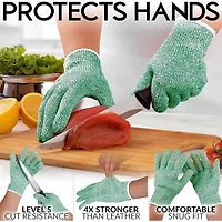Cut Resistant Gloves Food Grade Level 5 Protection - Comfortable Safety Work