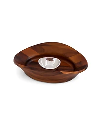 Nambe Ripple Chip and Dip, Set of 2