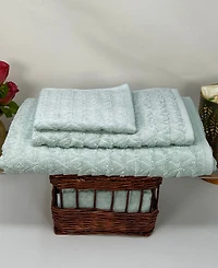 Ozan Premium Home Azure Turkish Cotton 3-Pc. Bath Towel Set